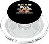 Photo Gallery gesù È la mia roccia maglietta cristiana bibbia popsockets popgrip per magsafe Photo Gallery gesù È la mia roccia maglietta cristiana bibbia popsockets popgrip per magsafe
