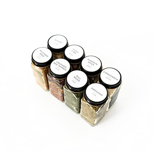 Image of SAVVY & SORTED - Round Spice Labels for Spice Jar Lids, 140 Spice Jar Labels for Spice Containers, Spice Labels - Spice Organization Labels, Herb Seasoning Labels, Pantry Labels for Jars