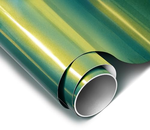 Image of ColorFusion PPF by VViViD, Gloss Flip Thunder Green Dry Apply PPF Vinyl Car Wrap Roll 1.3ft x 5ft
