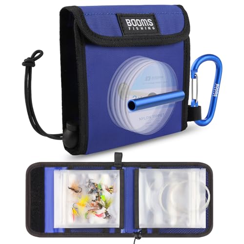 Portefeuille de pêche à la mouche Booms Fishing avec 10 poches transparentes SH2