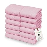 Cotone naturale a filato ad anello: Realizzate in 100% cotone filato ad anello, queste lavette offrono una texture delicata e assorbente, ideale per la pelle del viso.