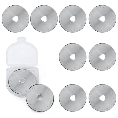 10Pcs Rotary Cutter Blades 45mm Fits Olfa Fiskars Turecut Rotary Cutter