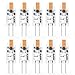 Produktbild YUIIP G4 LED Lampe 1.2W Warmweiß 2700K COB Glühbirnen Ersatz für G4 10W Halogenlampen, 12V AC/DC, 360° Abstrahlwinkel, Kein Flackern G4 LED Leuchtmittel Birne, Nicht Dimmbar,10er Pack