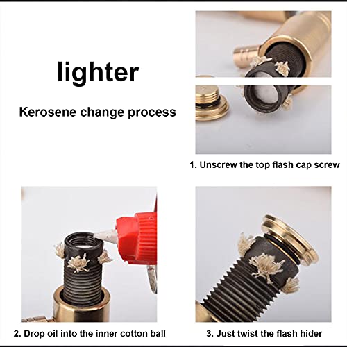 Tribal Torch Kerosene Lighter Short And Long Special-Shaped Creative Collection Big Brass Torch Gasoline Vintage Cigarette Funny, 30Cm #TOP5