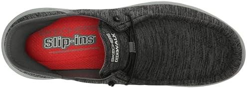 Skechers Men's Go Walk Max Free Hands Slip-ins Sneaker, Charcoal/Black, 9.5 | Image 4