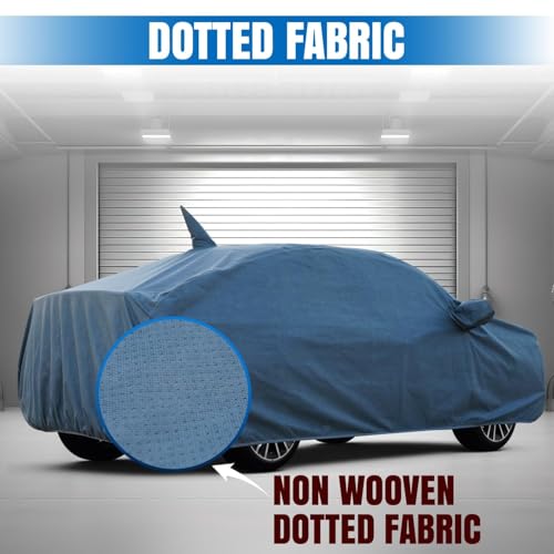 Image of for Nissan Magnite 100% Waterproof Car Cover for All Weather Protection with Mirror Pockets, Soft Cotton Lining, Triple Stitched with Adjustable Belt Bottom Elastic to Secure Fit