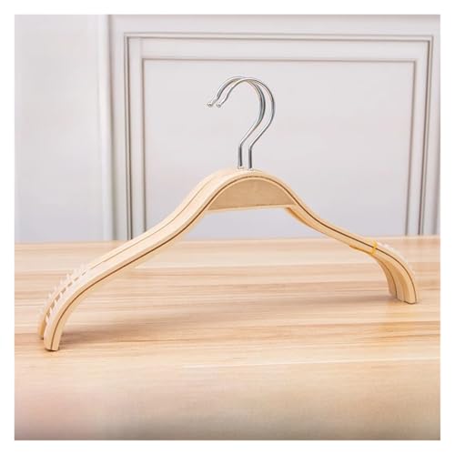 Elegantes perchas de bambú para mujer, paquete de 5 organizadores de ropa antideslizantes, clips duraderos para organización de armario sin esfuerzo y solución de ahorro de espacio (COLOR2)