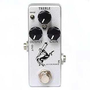 【Overdrive/ Boost effect】With 2 modes of voice to choose (Normal/ Soft). 【3 Control Knobs】 (TREBLE, OUTPUT, and GAIN) to adjust your guitar effect. 【True bypass Footswitch 】 for switching overdrive effect and bypass status. 【LED light】 for Indicating...