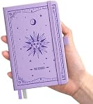 EMSHOI A6 Notebook pour les femmes hommes, petit Mini C'est un bon carnet de poche. 160 Pages numérotées, Leather Hardcover Lited Journal for Work Travel Writing Gift, 3,7"x5,7" - LightPurple