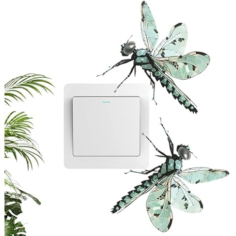 FloraMolly Dragonfly Light Switch Stickers Cover