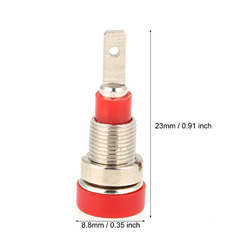 TOPINCN 5Pcs Panel Mount Banana Socket Mixed Color Banana Socket 2.0Mm Jack for Panel Mounting Test Probes Connectors Stackable Wire Solder Multimeter - Image 2
