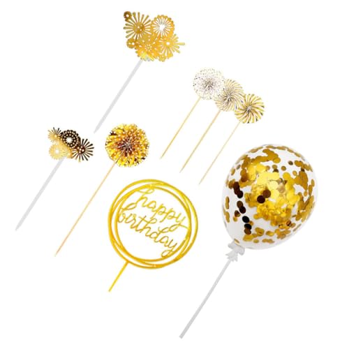 DECHOUS �����f�R���[�V�����P�[�L�}���J�[�h �y�ʃ��e�b�N�X�A�N�����f�� �p�[�e�B�[��}�t�B���ɍœK�ȃS�[���h�����p�i 8����N���G�C�e�B�u�ȃP�[�L�g�b�p�[