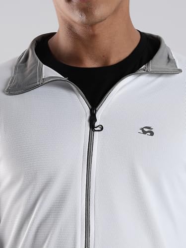 Image of ADRO Sunscreen Jacket for Men UV Sun Advanced Protection Running Jackets For Men Biker Jackets with Zipper Sports jacket for men