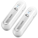 Qualirey Chemical Free Shoe Deodorizer for Sneaker, Daily & Strong Mode Shoe Odor Eliminator for Bags, Boot(2 Pack,Silver)