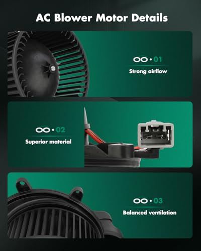 Image of SCITOO HVAC Heater Blower Motor Fit For Ford Model - For Mustang 2015-2020 Replacement For # 700327 Blower Fan