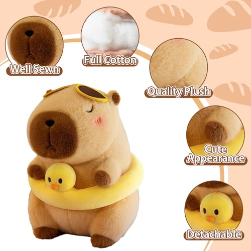 TITQWOP Capybara Plush 12" Cute Capybara Stuffed Animal Cute Capibaras Peluches Capybara Gifts Ultra Soft Hugging Gift for Kids, Girls, Boys — view 5