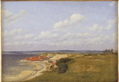 Toile Renbjærg Tileworks par CW Eckersberg pour Décoration Salon Chaleureuse 60x90