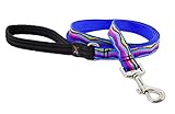Lupine Dog Leash 3/4' Wide Ripple Creek Design 6-Foot Long with Padded Handle