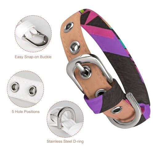 Collier réglable chiens chats 3D coloré ajustable et ergonomique