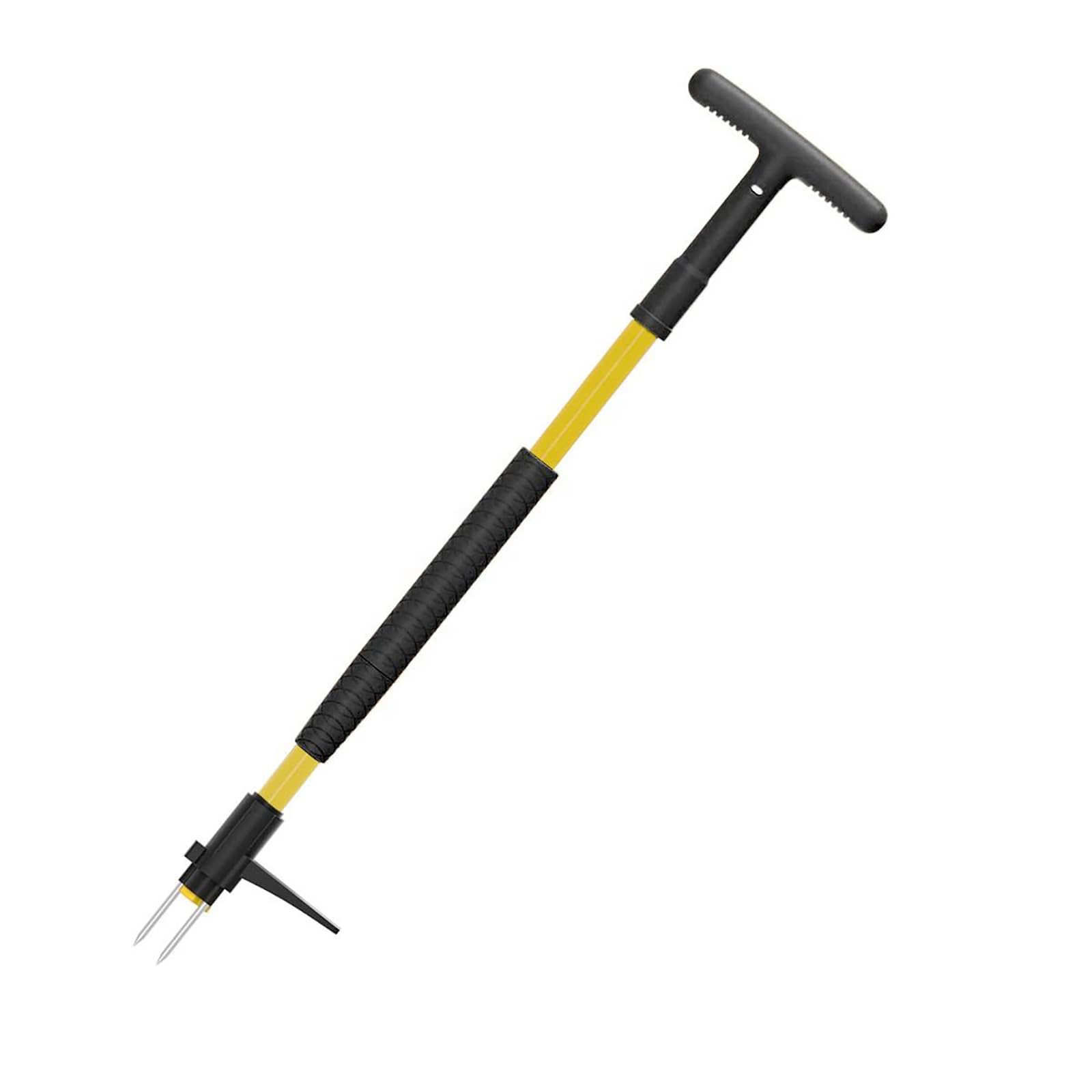 1 Adjustable Stand-Up Weeder Tool with Rotating Claws, Rustproof & Ergonomic Root Remover for Dandelions/Thistles Detachable Gardening