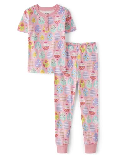 Gymboree Unisex Kid's and Toddler 100% Cotton Short Sleeve Top and Pant Pajama Sets