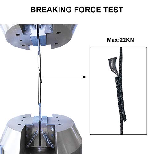 Newdoar Climbing Sling 16Mm Nylon Sling Runners 22Kn 4840Lb Climbing Utility Cord Rock Climbing, Creating Anchors System, Rappelling Gear, Perfect For Tree Work (Blue 48" 3Pcs) #TOP3