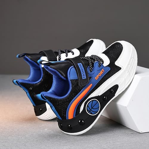 Boys Basketball Shoes Non-Slip Breathable Comfort Lace-Up Athletic Sneakers School Hiking Sports Running Shoes3