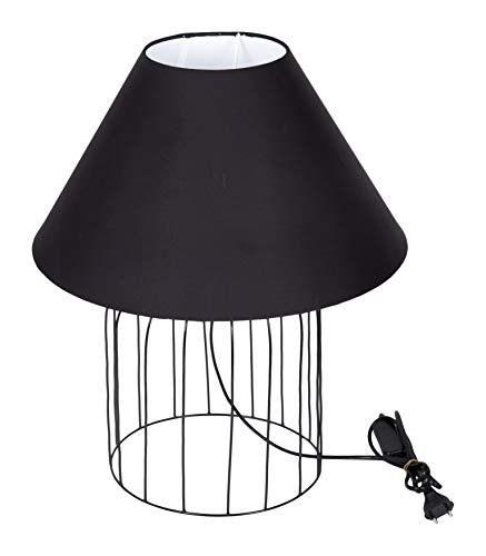 Image of Tu Casa Designer Black Table Lamp TB-06 Holder Type- E-27-(Bulb not Included)
