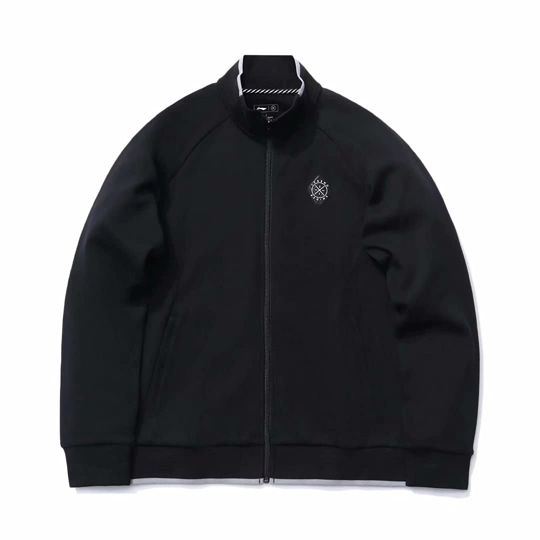 LI-NING Men Wade Series FZ Knit Top 74% Cotton 26% Nylon Regular Fit Pockets Zip Hoodies Sports Jack