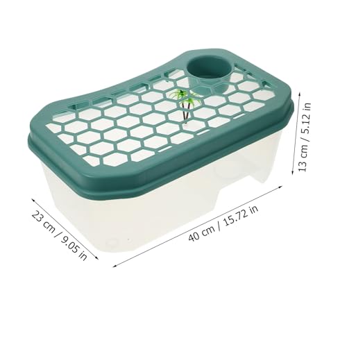 Acuario para tortugas con plataforma de plástico y área de sol 8