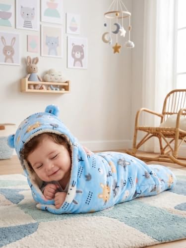 Image of First Kick Baby Blanket Newborn Gift Pack of Swaddle Wrapper, 0-9 Months, Length 68 cm x Width 68 cm