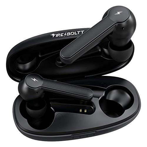 Image of Fire-Boltt Buds 1200 True Wireless Earbuds, Auto Noise Cancellation, BT5.0, Full Smart Touch Control Bluetooth Earphones with Voice Assistance & HD Stereo Sound (Black)