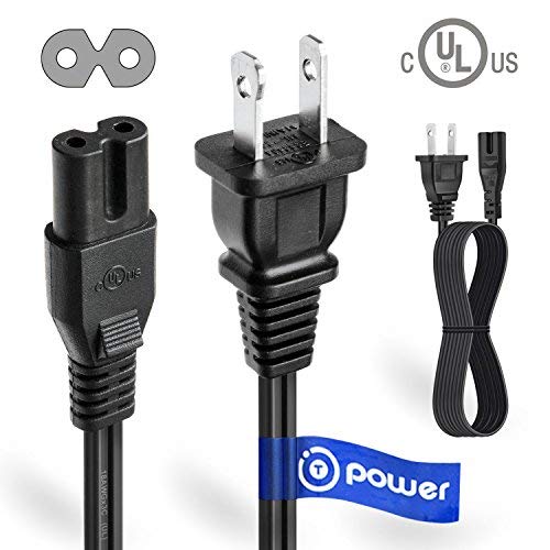 T POWER UL Listed 4FT 2 Prong Ac Lead Cable Cord Compatible