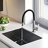 Grifo-de-Cocina-Grifo-para-Fregadero-de-la-manguera-de-goma-Giratorio-de-360y-Frio-y-Calor-disponibles-Laton-Grifo-Cocina-sin-Plomo-Negro