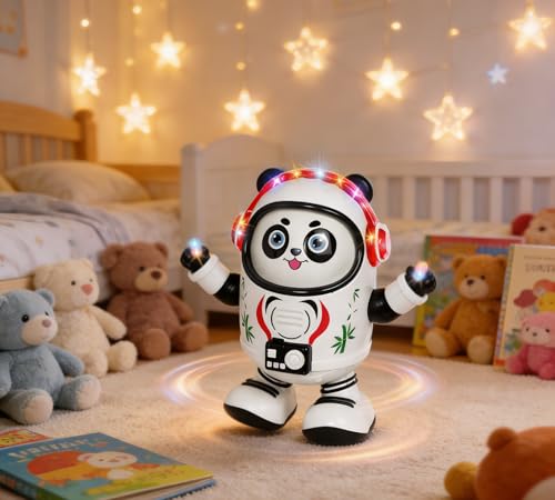 Electric Dancing Space Bear Toy - Singing Robot for Infants, Toddlers & Boys, Interactive Kids Plaything