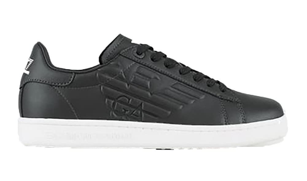 EA7 Sneakers Basses Cuir noires pour homme | Design urbain Emporio Armani