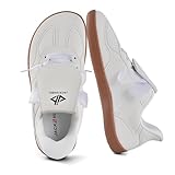 JACKSHIBO Barefoot Shoes Women Wide Toe Box Slip in Zero Drop Arch Support Sneakers Slip on Walking Tennis Minimalist Orthopedic Plantar Fasciitis Shoe with Metatarsal Pads and Detachable Flip Tongue
