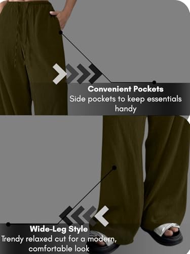 Image of GRECIILOOKS High Waist Trousers for Women - Flared Korean Style Formal Pants | Elegant Workwear for Office, College & Events (Available in Plus Size)