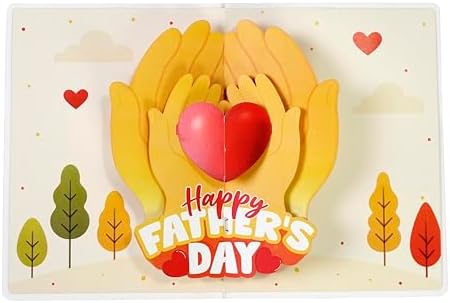 CUTPOPUP Daddy hands, Carte Fête des Pères Pop-Up, Vœux d'anniver...