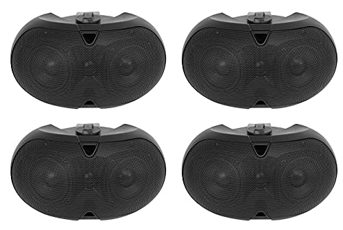 Rockville (4) D4-70 Black Dual 4