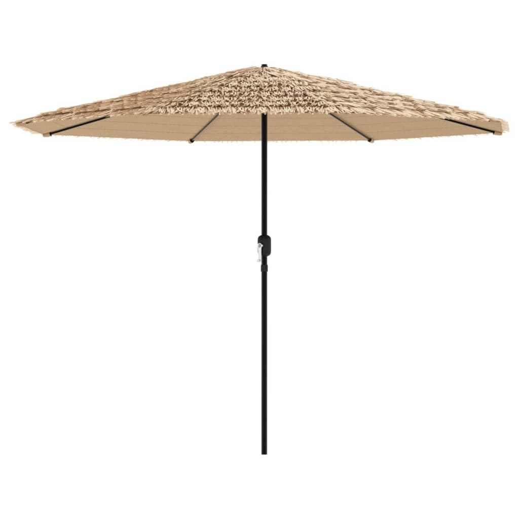 Brązowy parasol ogrodowy 388x388x248 cm