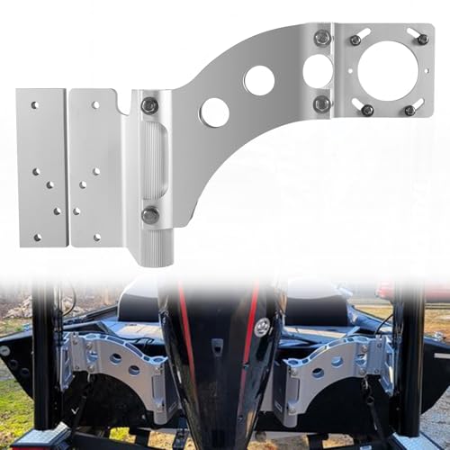 Sunluway Minn Kota Talon Starboard Side Adapter Bracket, Silver Metal, Steel Frame, Mounts Between Jack Plate and Transom or Outboard and Transom, For Minn Kota Talon Mount Bracket 1810303