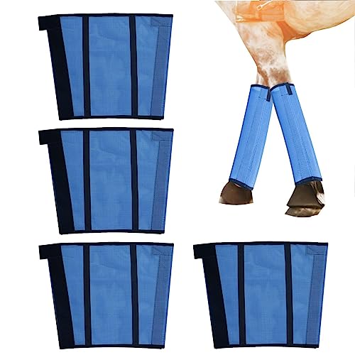 Botas Voadoras - Botas de casco de cavalo reduzem o estresse e o pisoteio,Botas Horse Fly para Compe