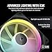 CORSAIR iCUE Link LX120 RGB 120mm PWM Fan Single Pack – Dual Light Loops – Requires iCUE Link System Hub (Sold Separately) – CORSAIR AirGuide Technology – Black