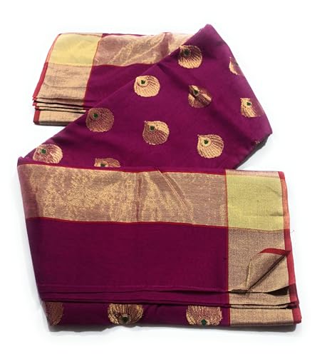 ZOQOLO magenta chanderi silk saree – image 6