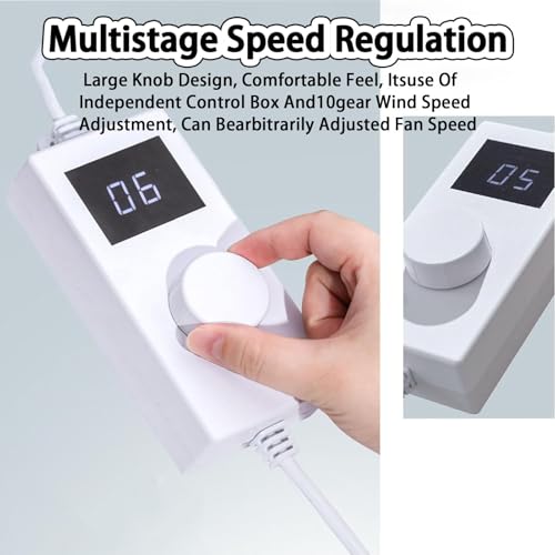 RayGenius Nail Dust Collector, Super Suction Vacuum Nail Vacuum Cleaner, Adjust Led Nail Dust Extractor With Reusable Industrial Filter, For Pedicure And Manicure,Desktop - Image 3