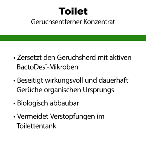 Sanitärflüssigkeit BactoDes Toilet für Campingtoiletten