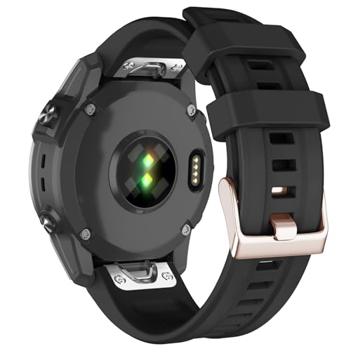 Correa silicona 20mm para Garmin Fenix 7/8 rosado miniatura 1
