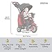 smarTrike Swing 4-in-1 Toddler Tricycle Push Bike – Adjustable Trike for Baby, toddler, infant Ages 15 Months to 3 Years, Red