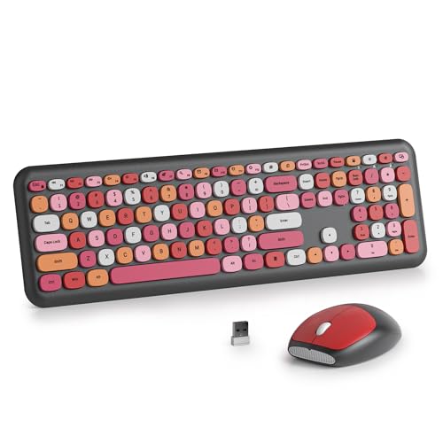Clavier et souris sans fil coloré SOLIDEE idéal pour le télétravail calme